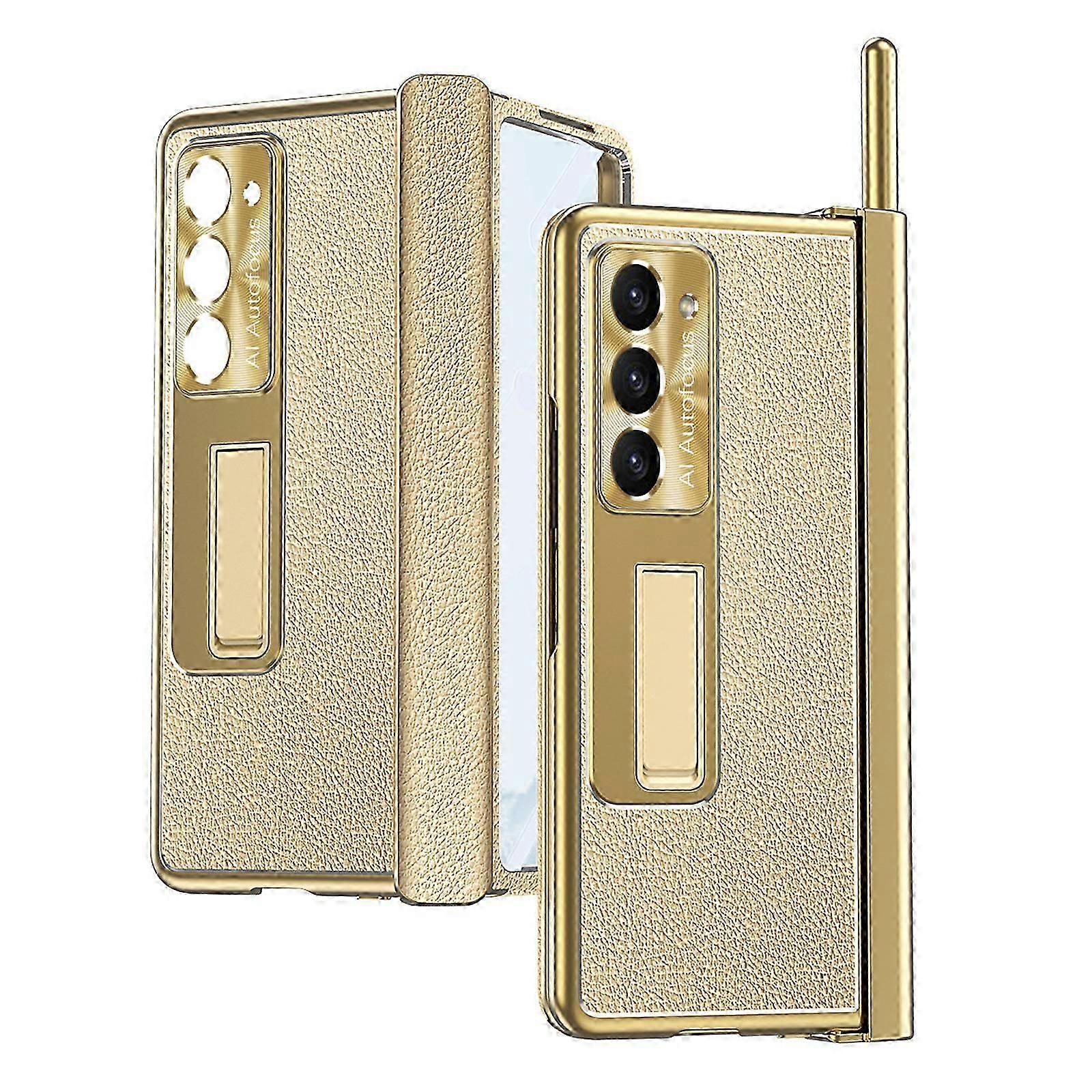 S Kalem Tutucu ve S Pen ile Uyumlu Samsung Galaxy Z Fold 5 Kılıf, Ekran Koruyucu Menteşe Kılıf Samsung Z Fold 5 Kickstand ile Kılıf