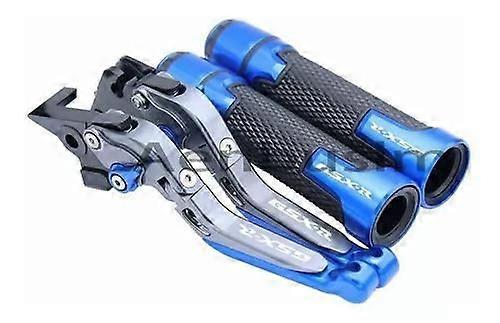Levers and grips for Suzuki Gsxr150 GSX-S125 - blue grey