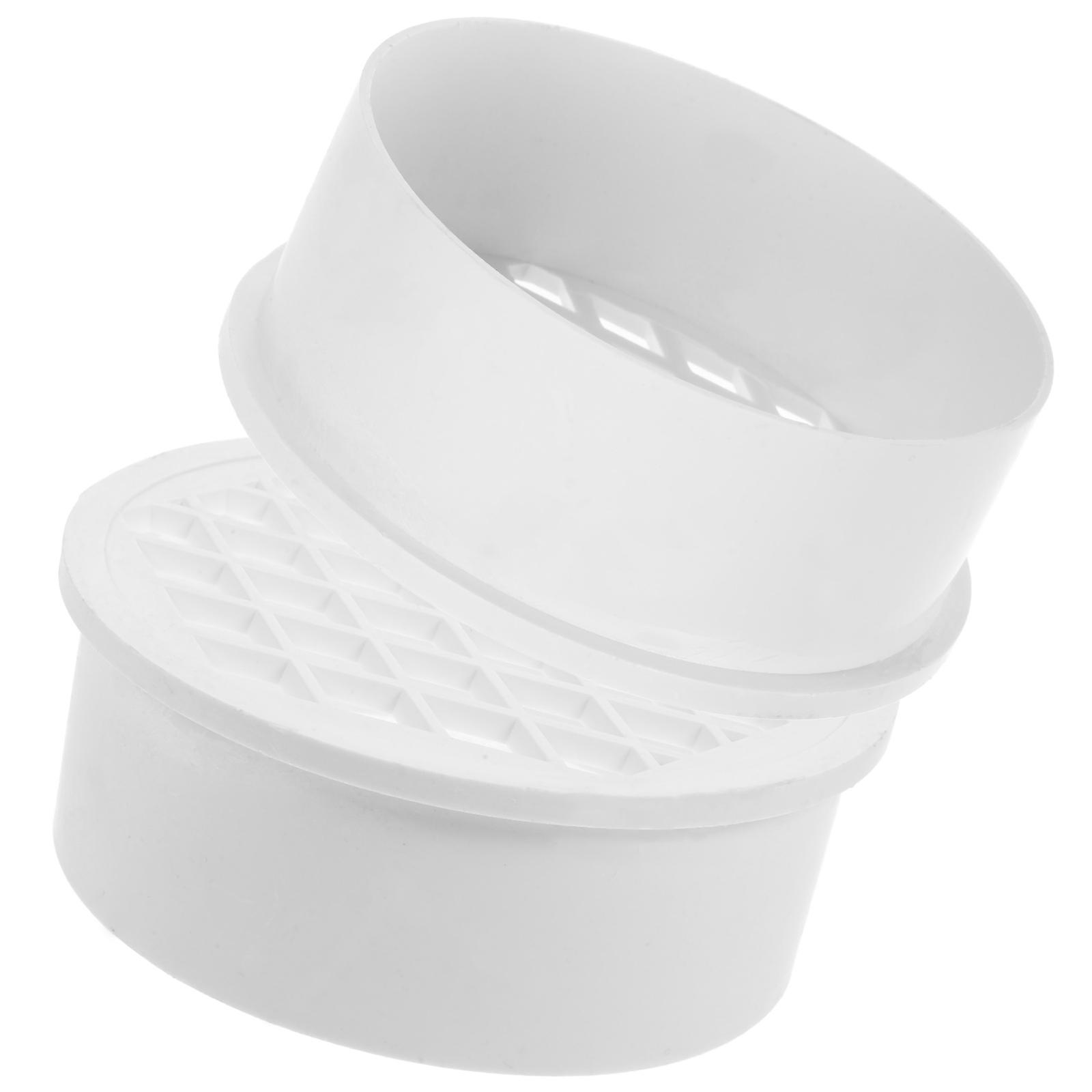 Drain Cover Floor Drain Filter Prevent Clogging PVC Material 4.3×4×1.6in Removable For Balcony 2Pack