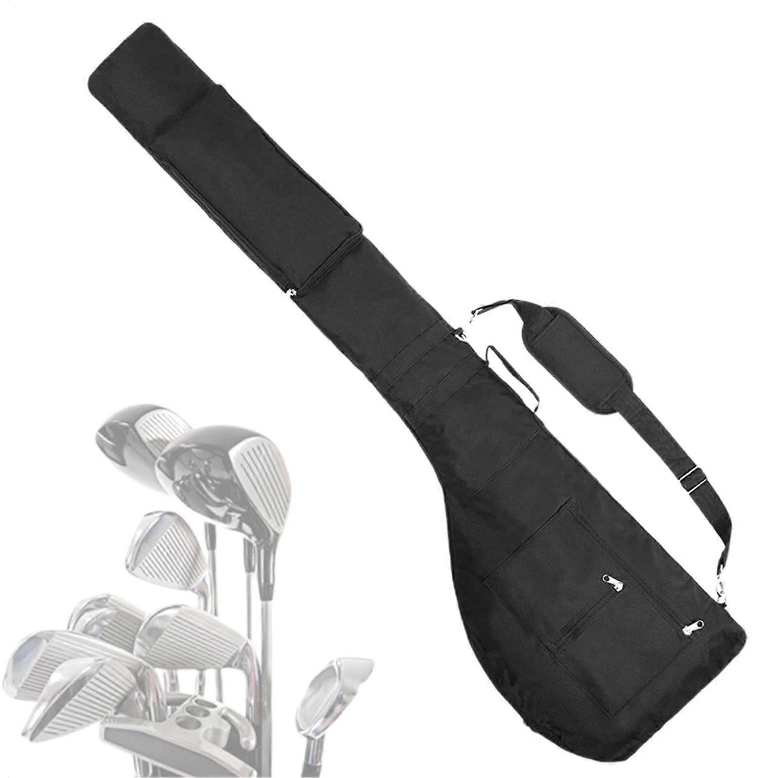 Exercise Carry Bag Golf Bag for 8-10 Clubs, Wear-Resistant Travel Bag with Adjustable Strap and Lightweight Design
