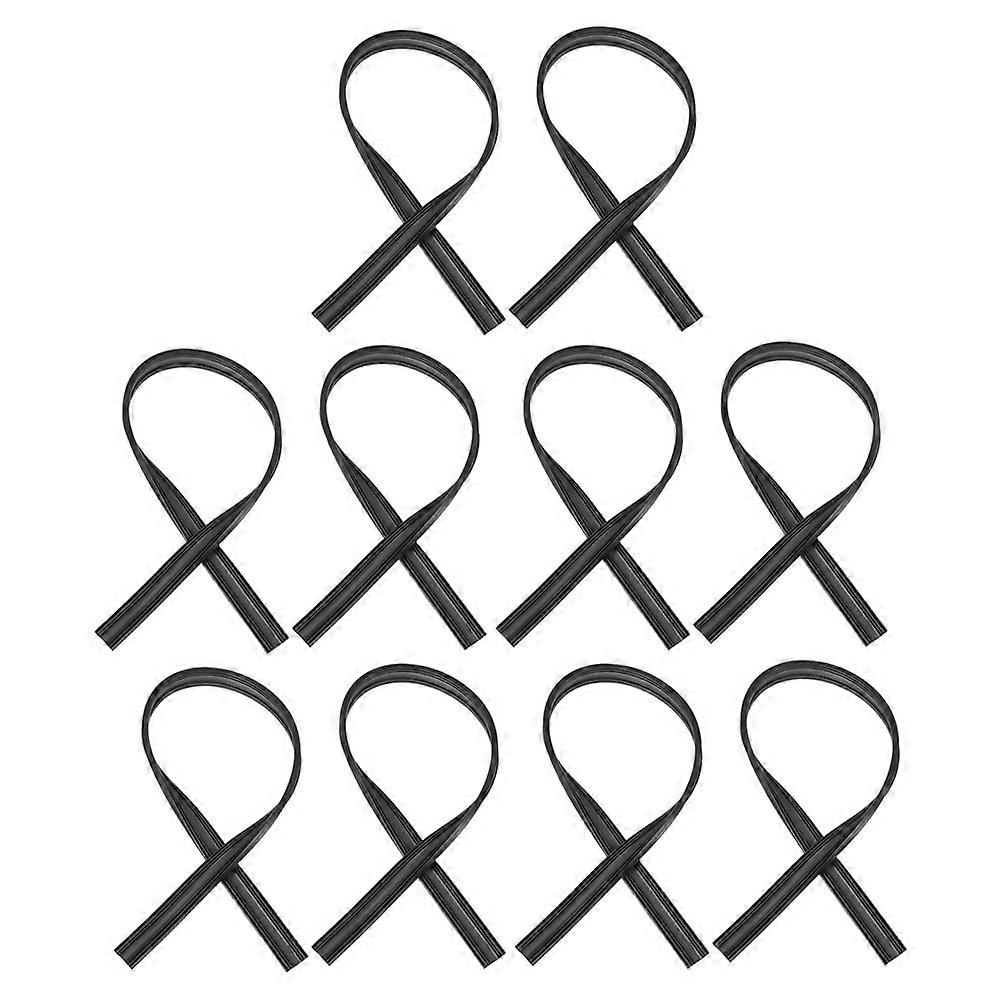 10PCS Windshield Wiper Refill Rubber Strips for Frameless Wipers – Improved Visibility, Rain Performance, and Easy Installation for Car Models