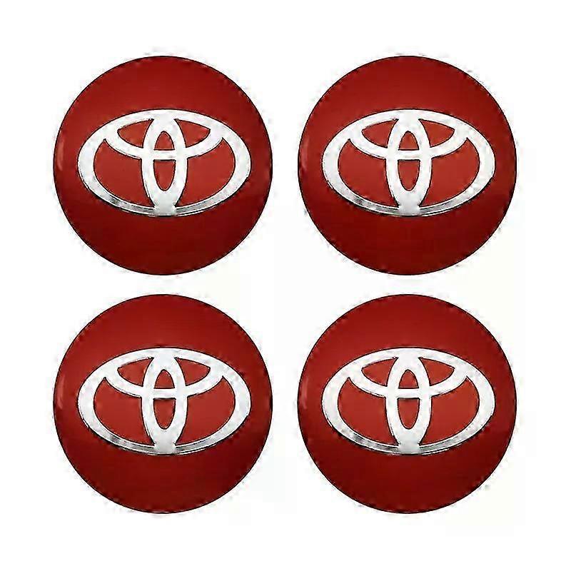 4 יחידות 56 מ"מ רכב סטיילינג גלגל מרכז רכזת כובעי תג סמל מדבקות מתאימות לטויוטה קורולה C-hr Rav4 יאריס היילקס פריוס Avensis קאמרי