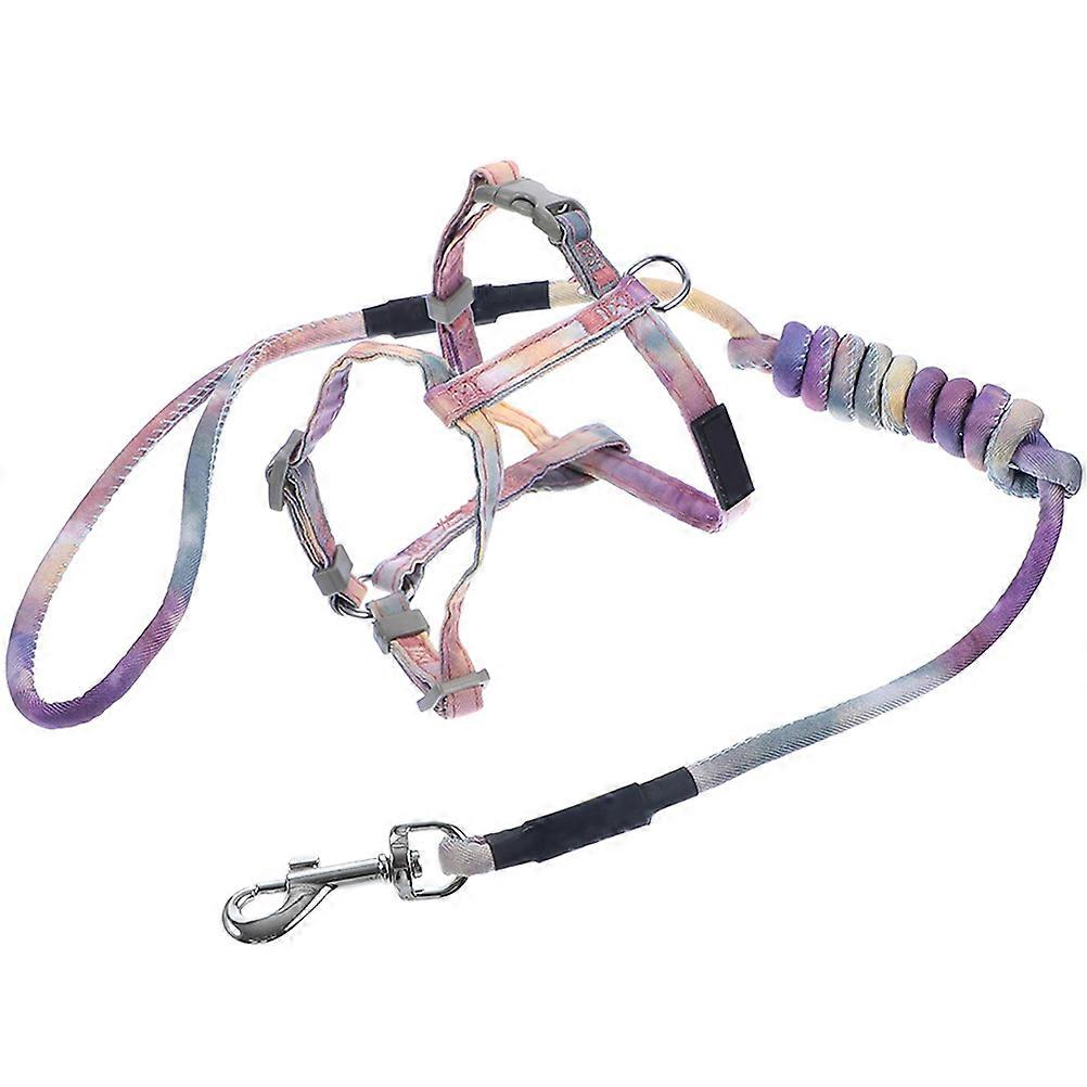 Adjustable Cat Harness And Leash Small Dog Cat Walking Rope Outdoor Walking 1Set
