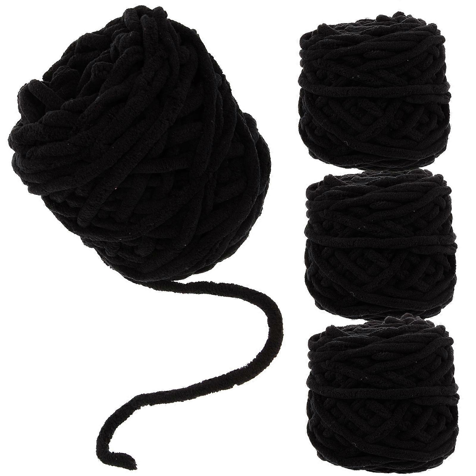 Soft Crochet Yarn Multi-Use Yarn Handicraft Enthusiasts 13x12cm 4 Rolls