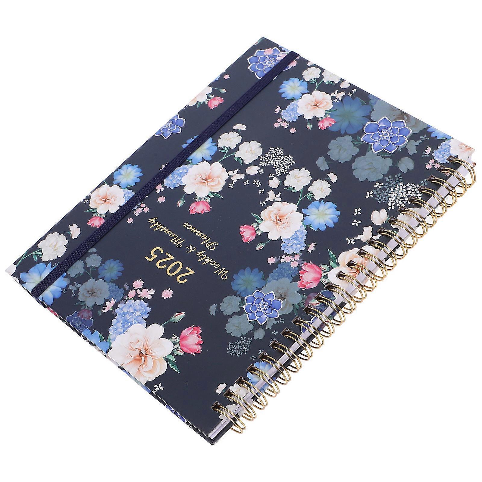 College Student Planner Daily Organizer Office Use Agenda Book Paper Material Rectangular Shape Simple and Practical 1Set