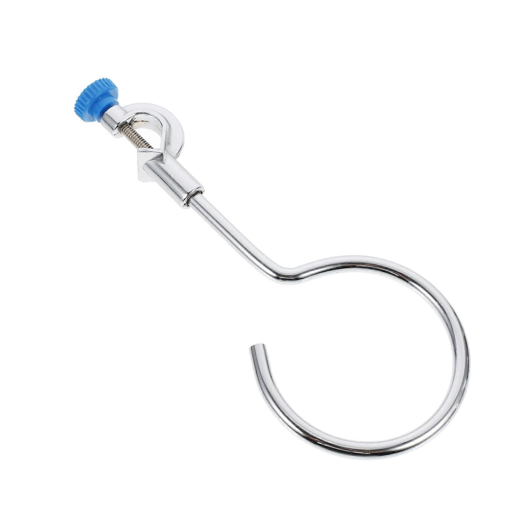 Support stand for beakers, flasks, retort clamp, iron and lightweight for school laboratories, 23.X9.5M, silver