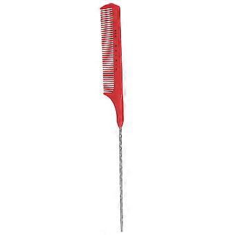 Mise en évidence Peigne à cheveux Spirale Pintail Rat Tail Peigne Peigne De Coiffure Pour La Maison SalonRed