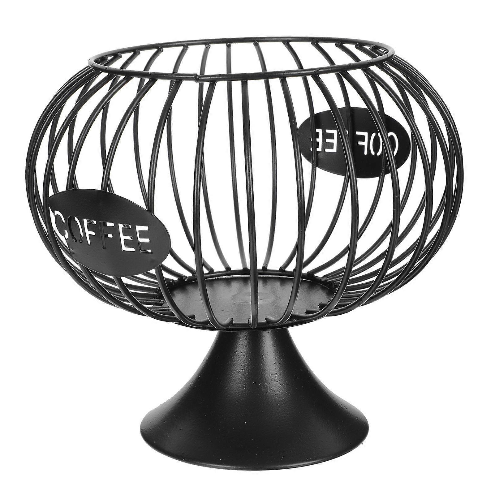 Creative Coffee Capsules Rack Large Fence Base Iron Storage Organizer For Housewarming 1Pack