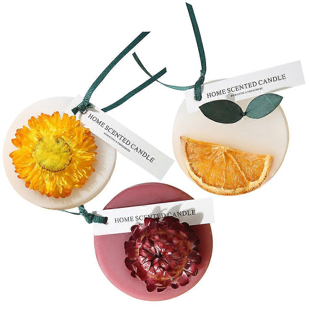 Solid Wax Tablets Aromatherapy Wax Tablets Wardrobe Scented Hanging Decoration Soy Wax 3Pcs