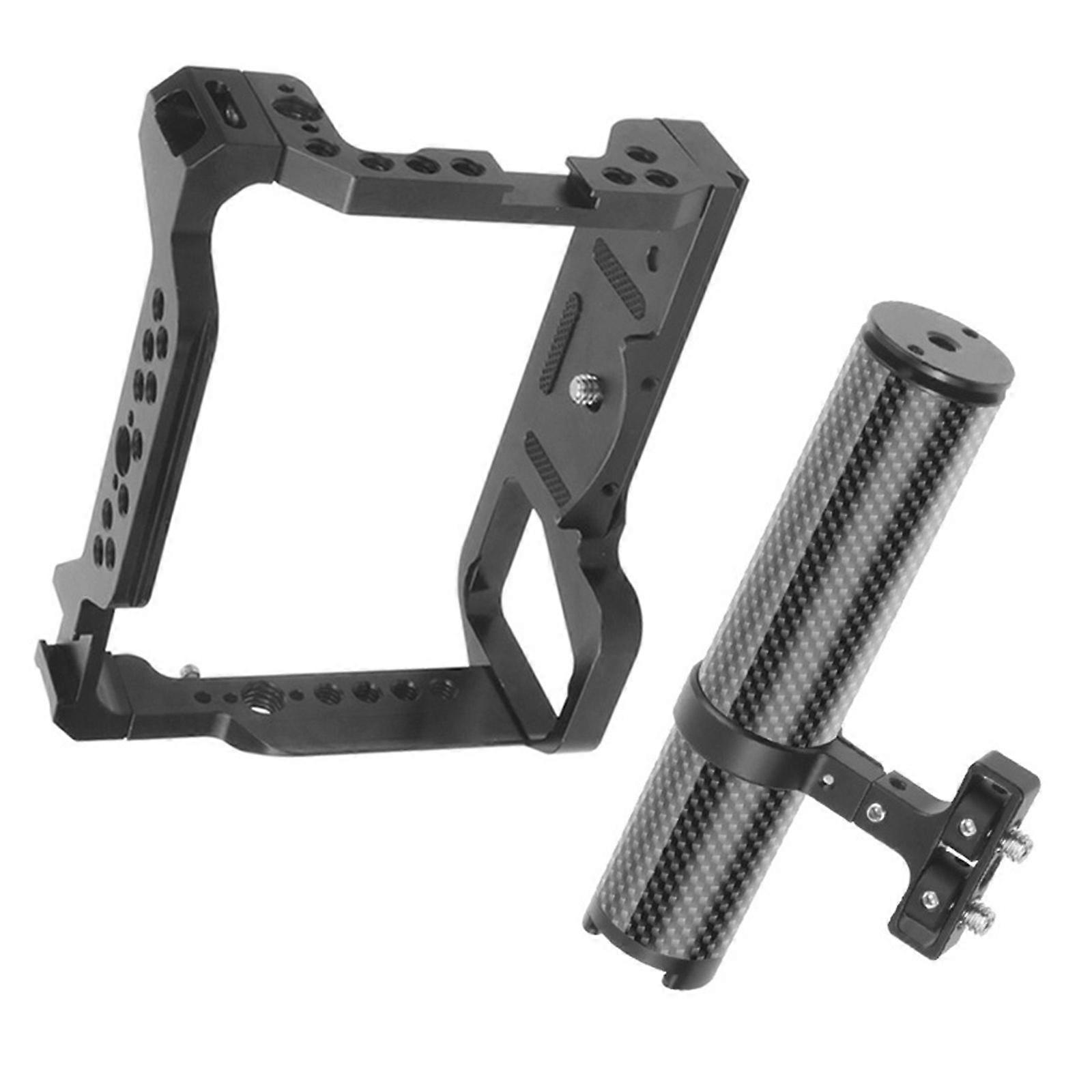 Camera Frame Cage with Carbon Fiber Handle for A7R3 A7S3 Ensuring Stability and Versatility In Various Photoshoots Multicolor