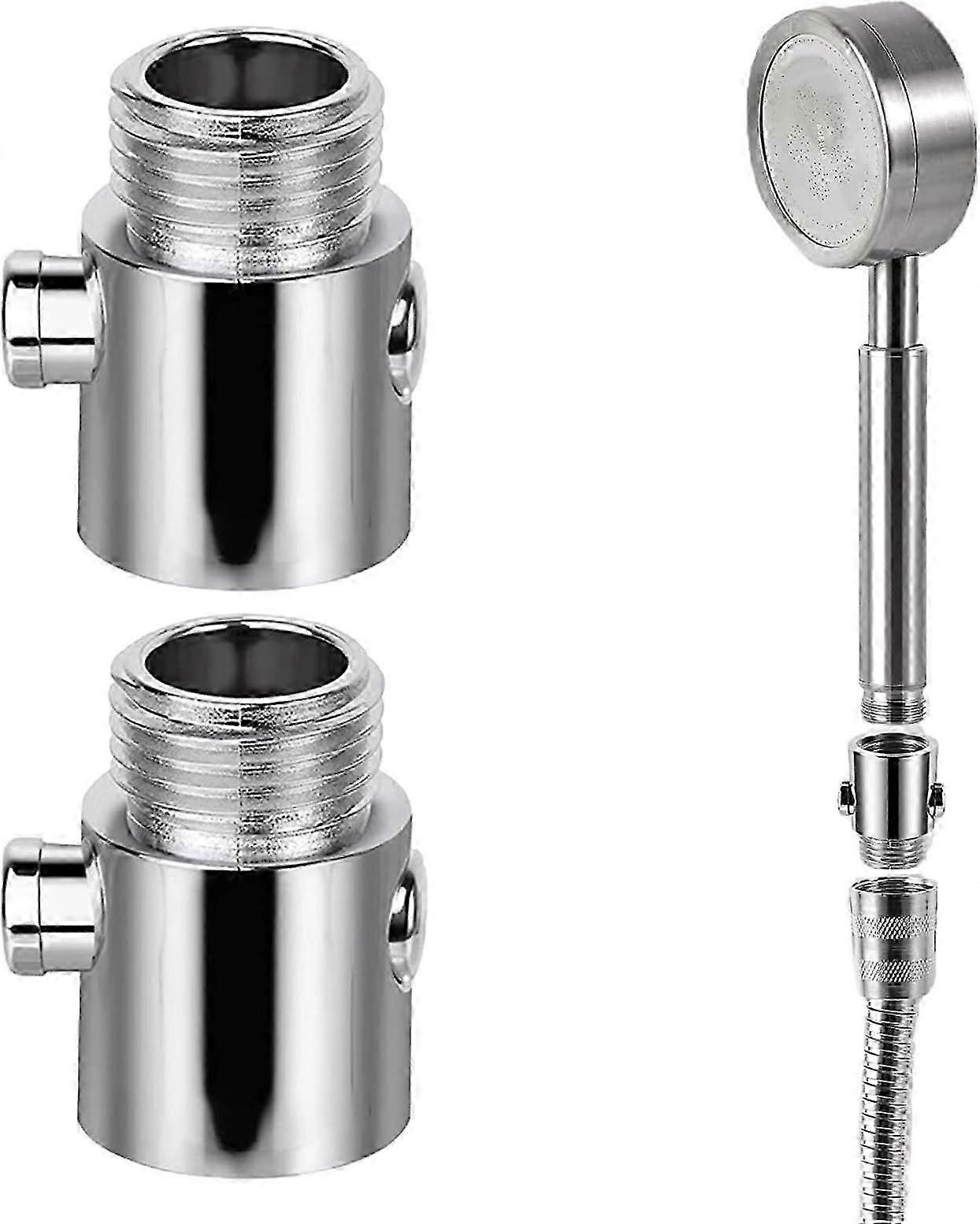 2025 Pcs Shower Stop Valve, Shower Head Brass Stop Valve with Switch Shower Head Stop Valve G1/2, Water Saving Shower Head Stop Valves for Hand Shower