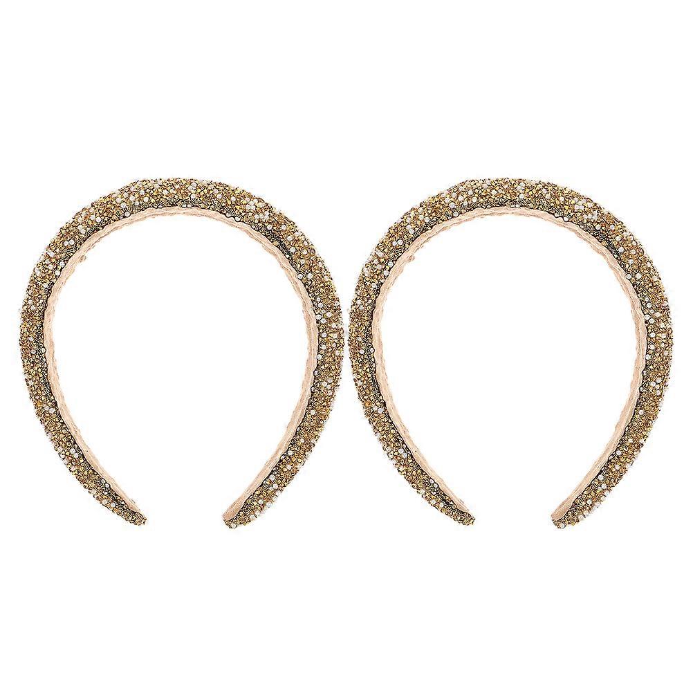 Fashion Crystal Headbands for Women – Soft Sponge Design, Non Slip Hair Accessory for Skincare, Spa, and Daily Use – All Hair Types
