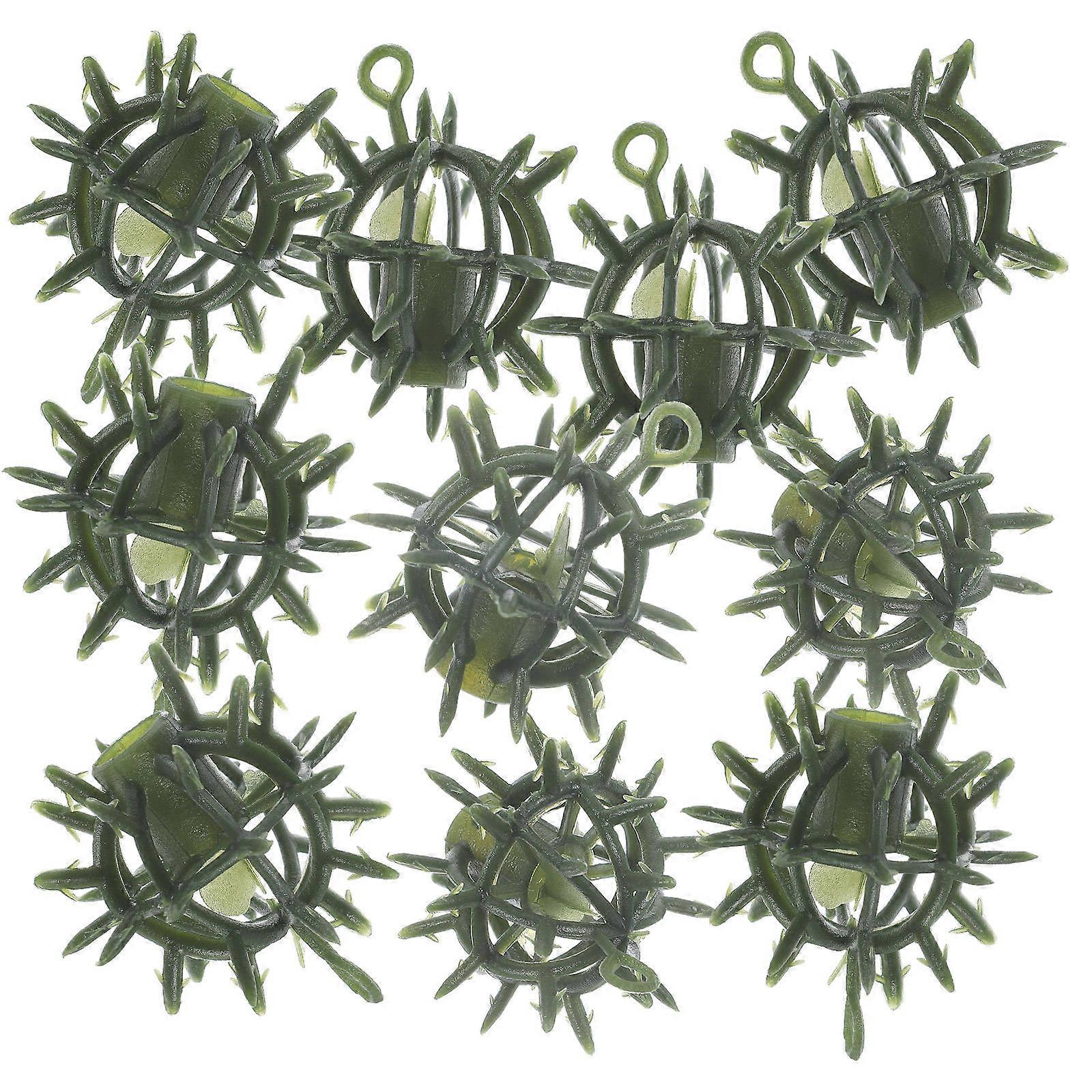 Grass Ball Support Cage Topiary Ball Frame DIY Supplies 4.50X4.50X4.50CM Green 10Pack