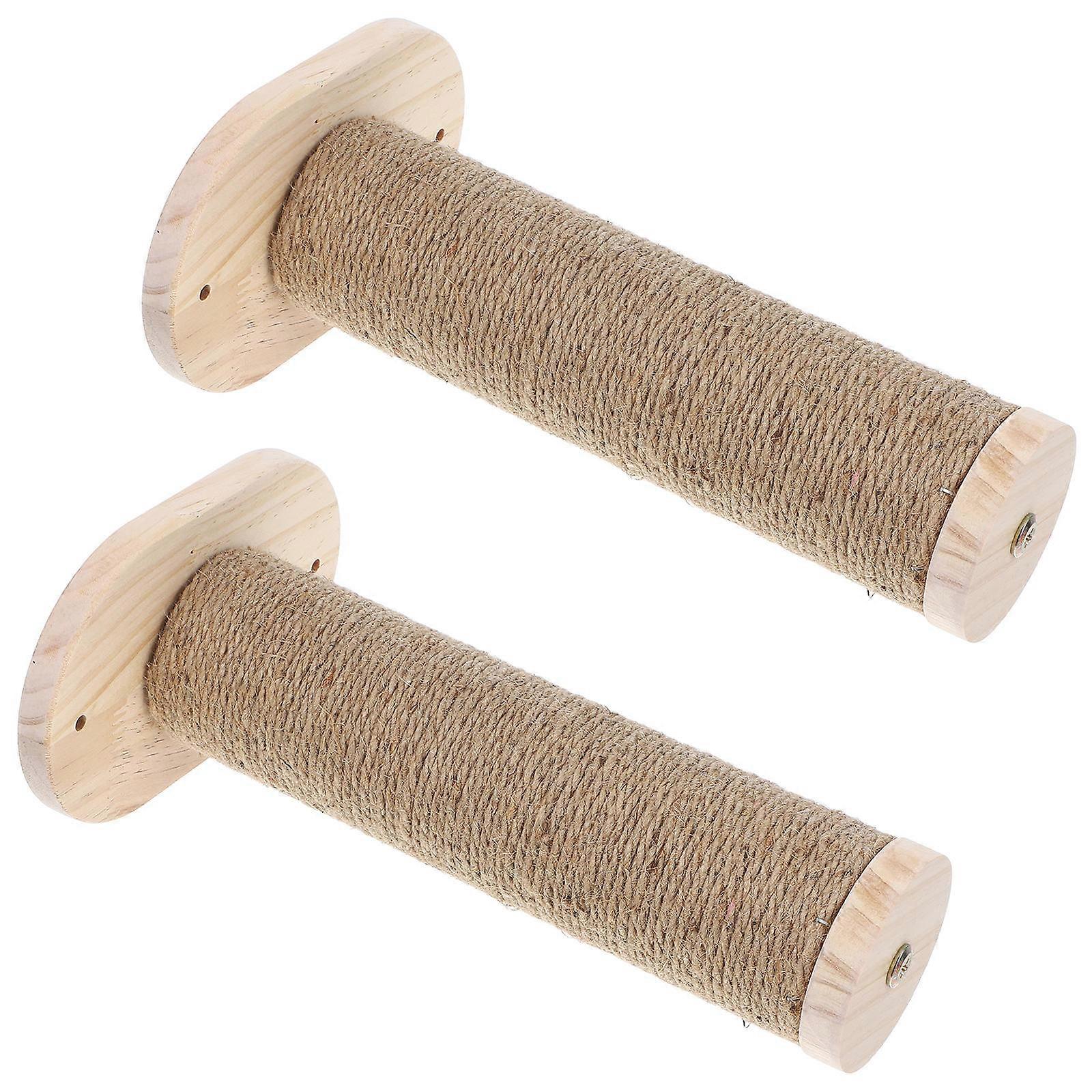 Wall Mounted Cat Furniture Climbing Steps Made of Wood for Daily Use 2Pcs