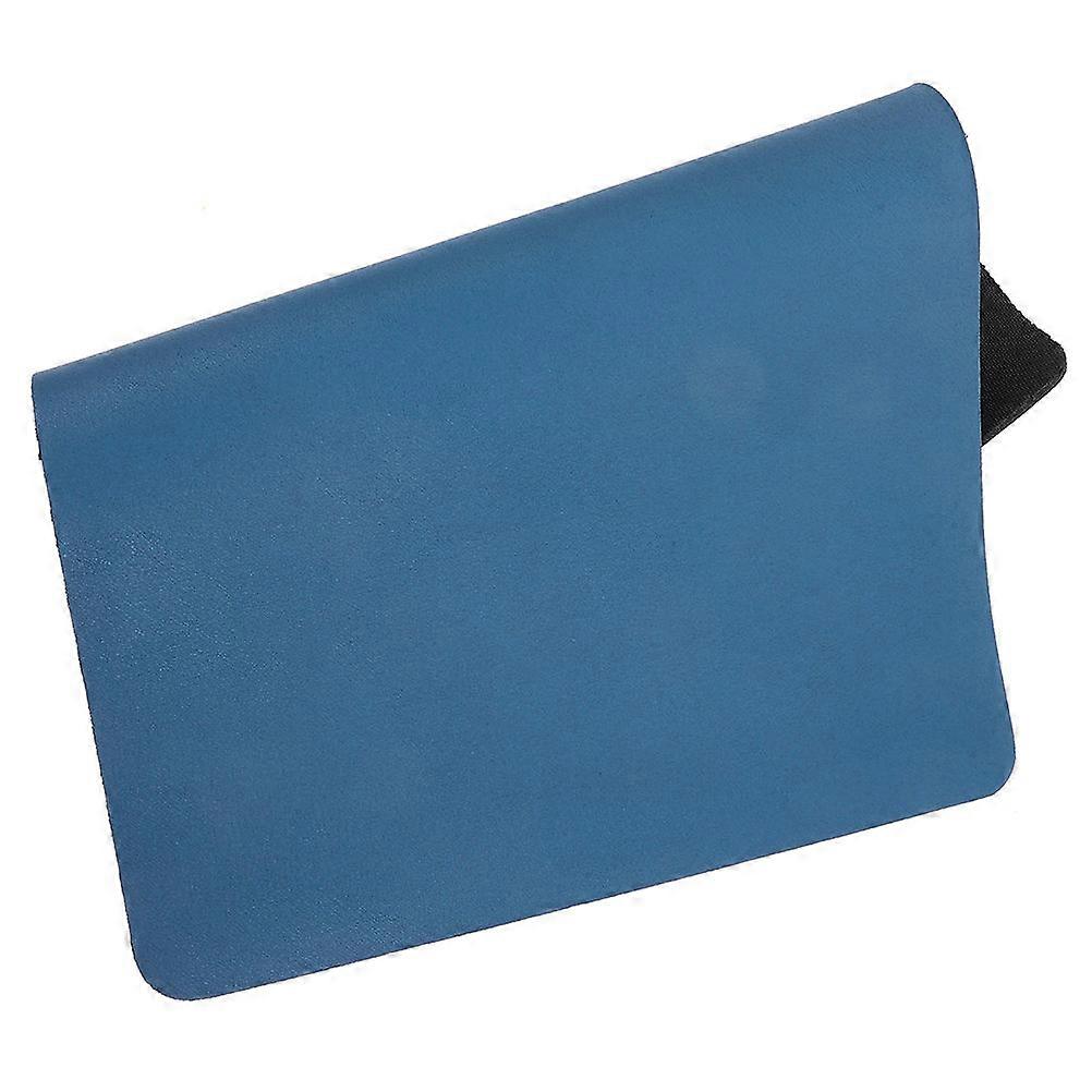 Blue Diatomite Pet Feeding Mat for Home Use Absorbent and Reusable Keeps Floor Clean 12x16 inches