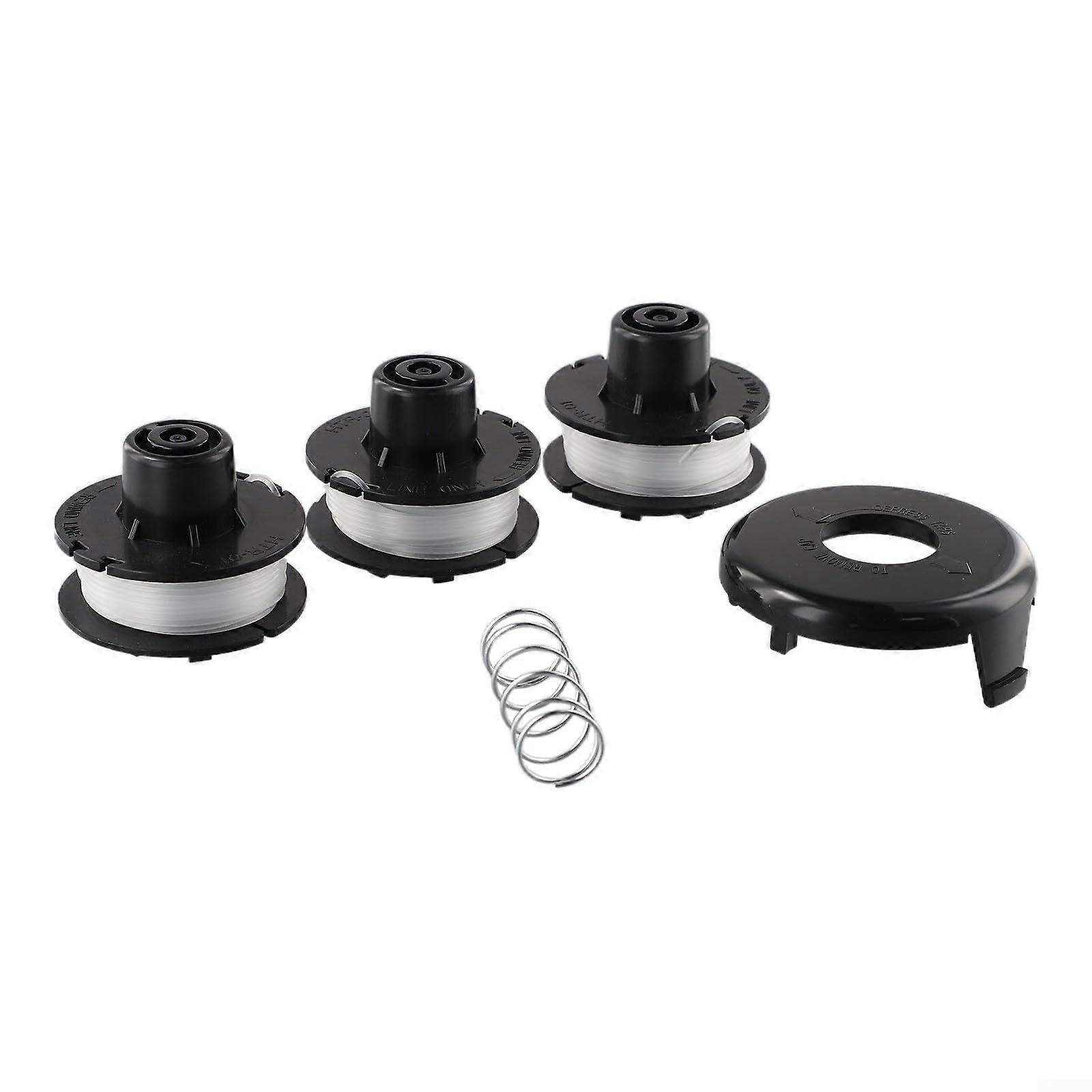 High Efficiency Replacement Bobbins Complete Set With Lid And Spring Compatible With Multiple Electric Trimmers