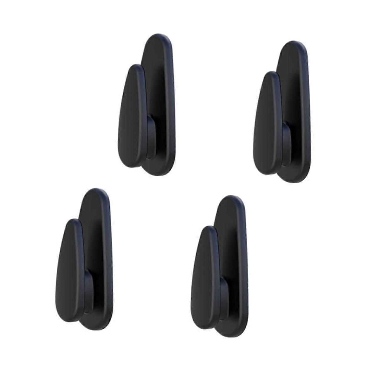 8Piece SelfAdhesive Hooks Dashboard Dashcam Car Hook Cable Holder Key Ring Car Accessories Practical Hook Hanger for Instrument Panel Black