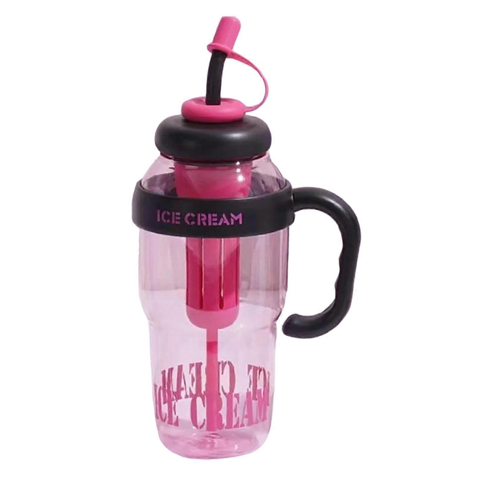 Elegant cup with removable straw, large capacity, water bottle, water cup, infuser, practical chopstick rest for women, black.
