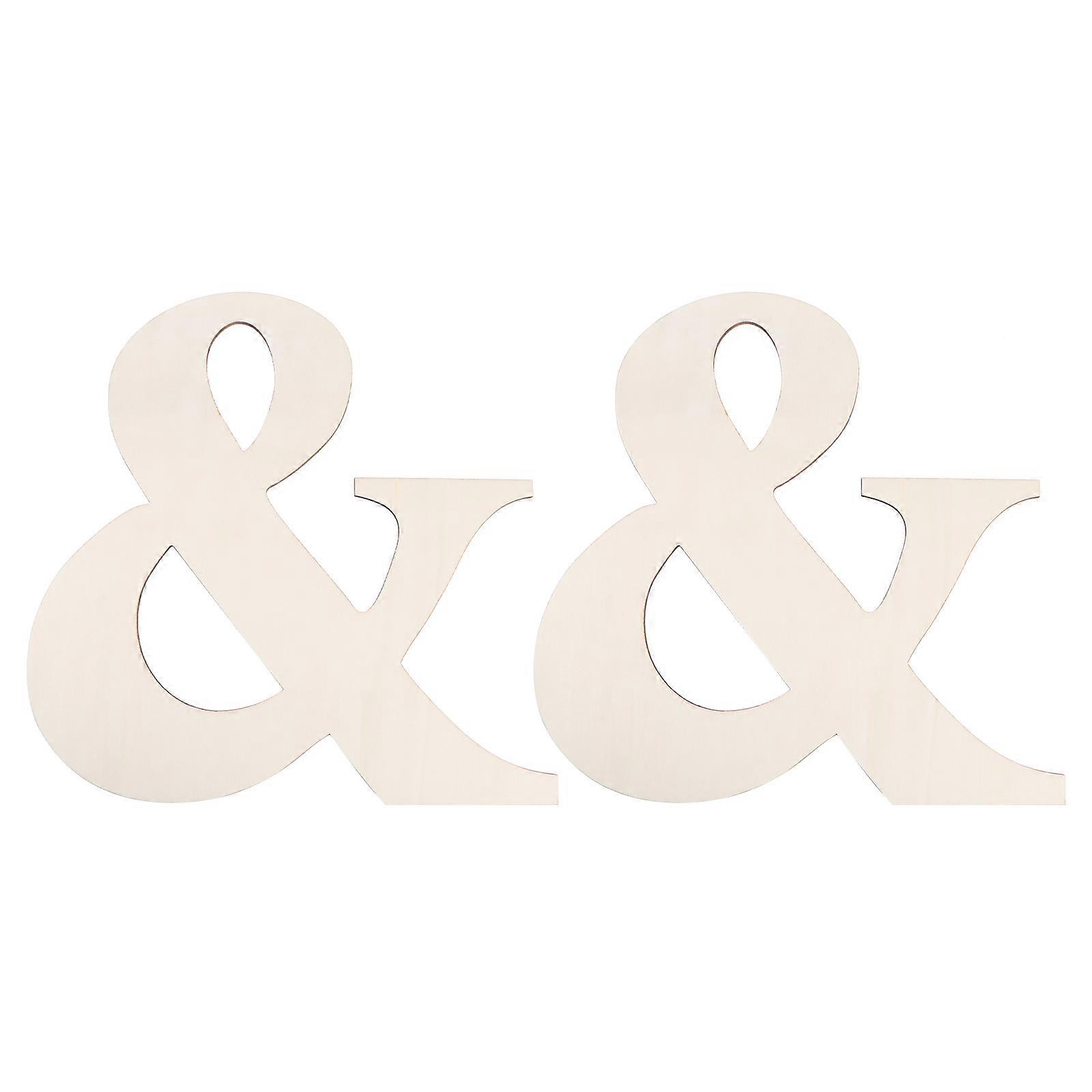 DIY Blank Wooden Pieces for Craft Projects with Natural Finish Beige Color 2pcs