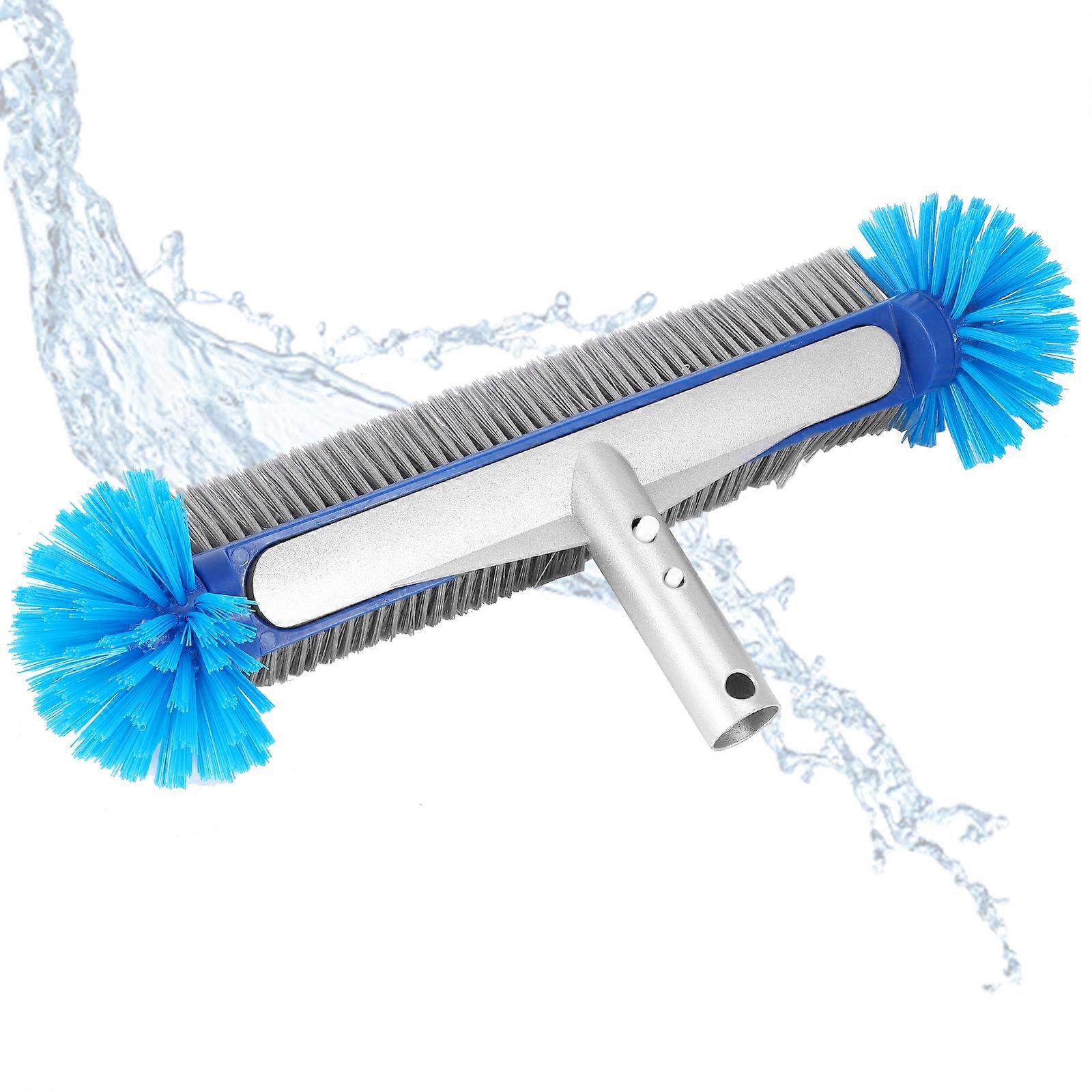 17-inch Aluminum Pool Cleaning Brush (Blue)