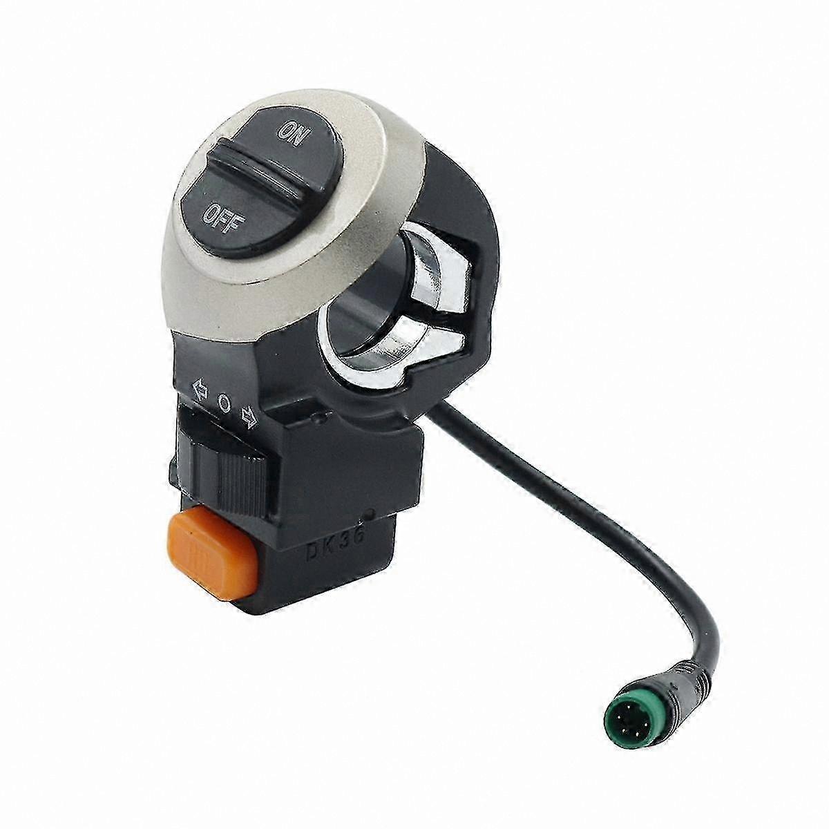 Front Lamp Signal Horn Switch for E-Bike Turn Light On/Off Button Electric Scooter Accessory