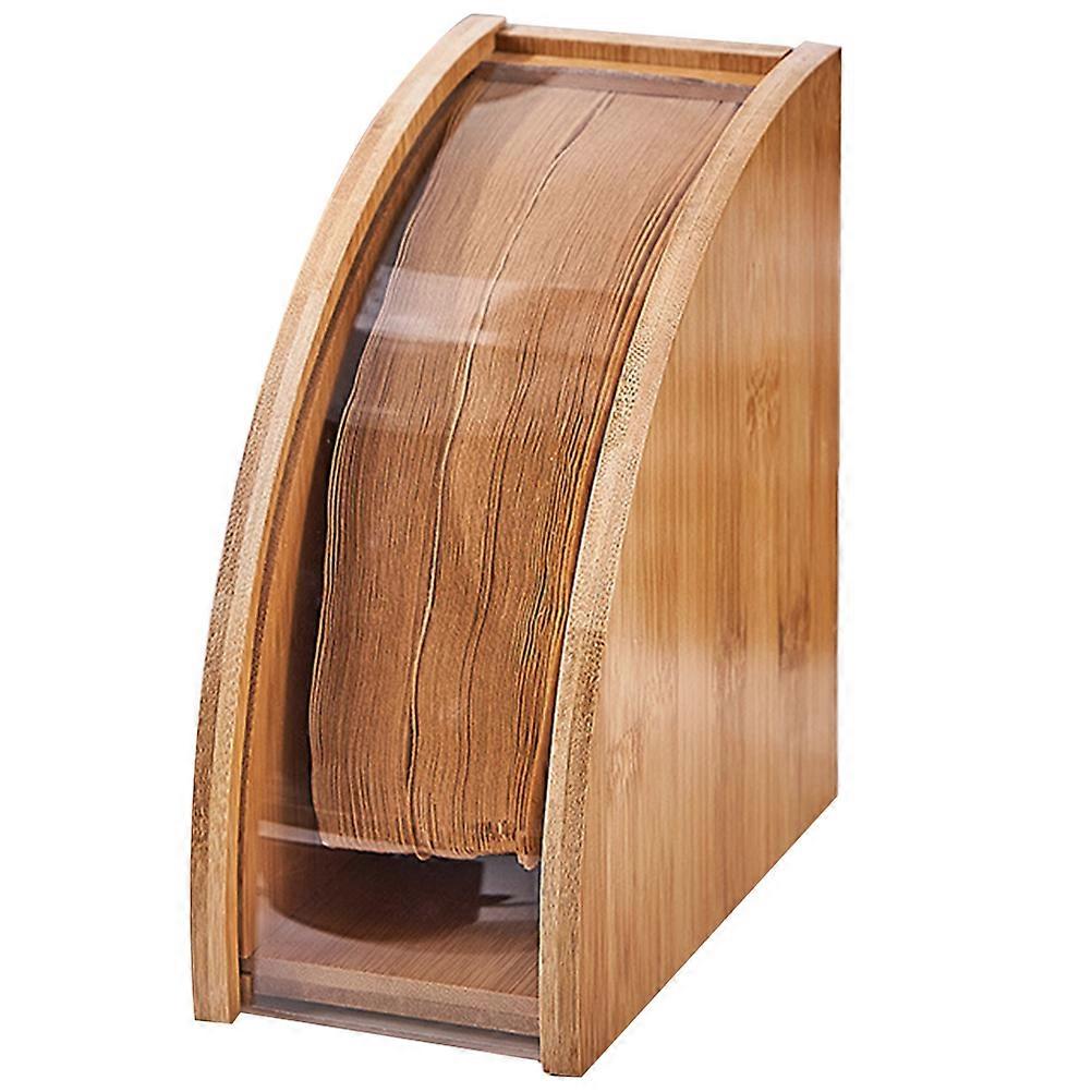 Light Brown Household Fan Shape Coffee Filter Paper Holder For Coffee Shop Organization 1 Piece