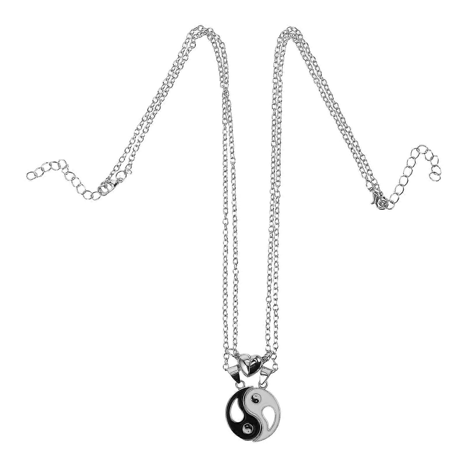 Couple Necklaces with Vintage Ethnic Style Pendant Design Made of Alloy Multi Color 1 Pair