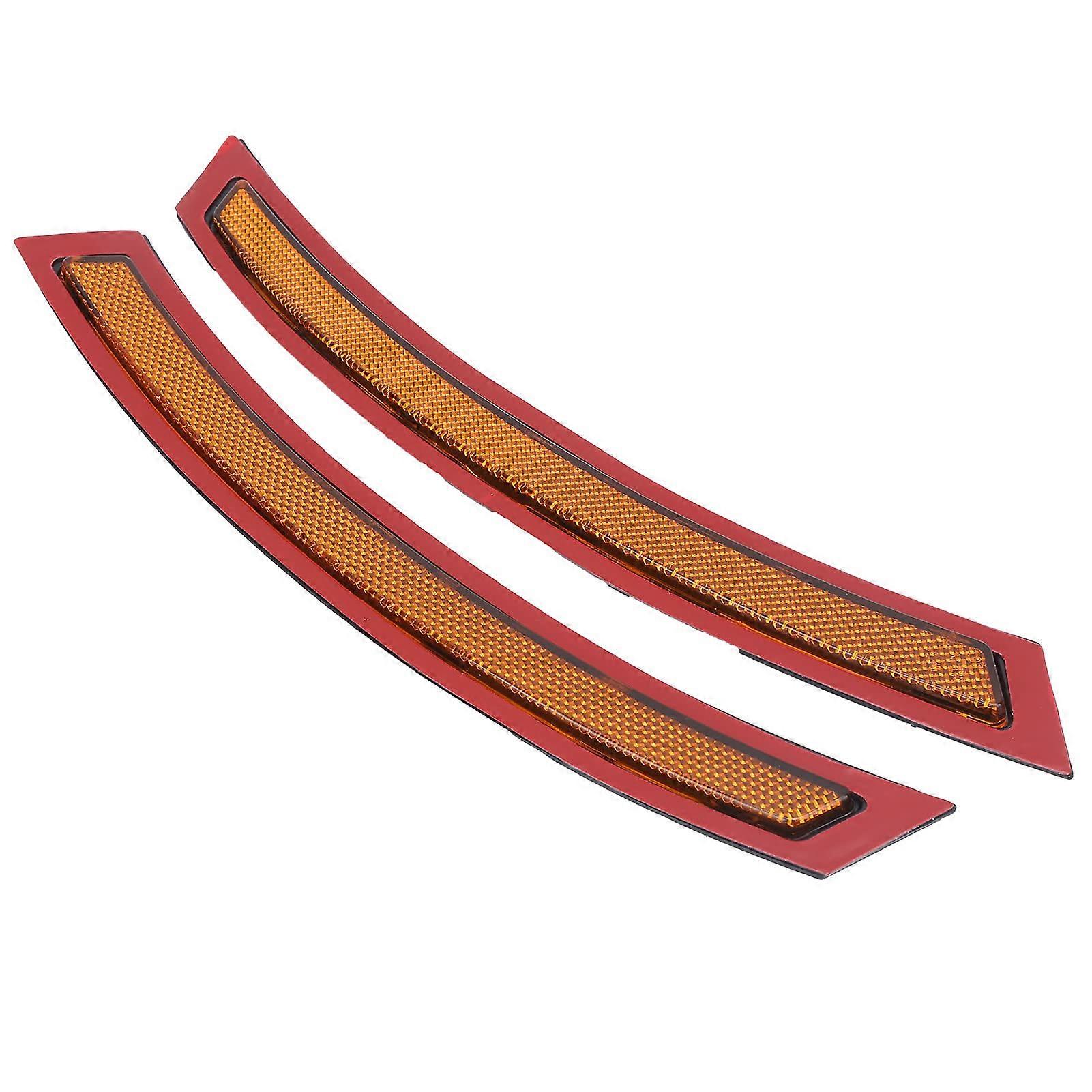 Side Marker Reflector Bumper Light Set BMW X5 F15 2014-2017 Compatible Front Fender Reflector Lens Replacement Yellow