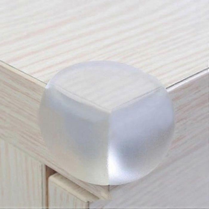 Set of 4 baby safety silicone table corner protectors + adhesive