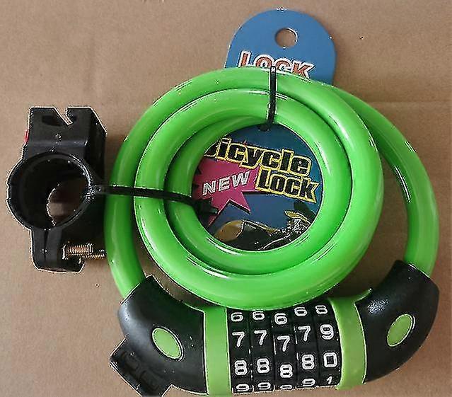 Bicycle lock, 120cm long, 12mm in diameter, 5-digit password, Multifunctional and practical