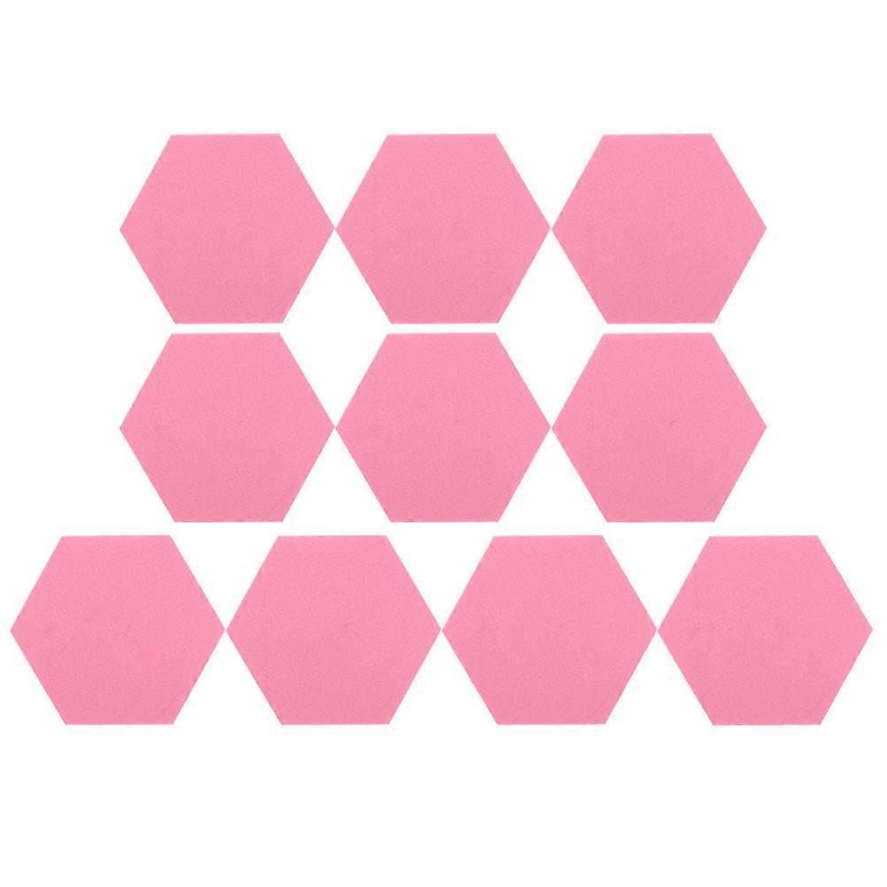 Adhesive Felt Bulletin Boards 10pcs Creative Memo Display Panels for Home Office Acoustic Wall Decoration