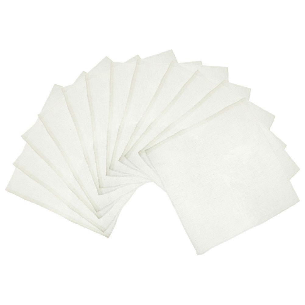 Reusable Cheese Cloth Strainer Perfect For Cooking Smoothies Yogurt And Soybean Milk 12Pcs Cotton Filtering Tool Designed For Home Users