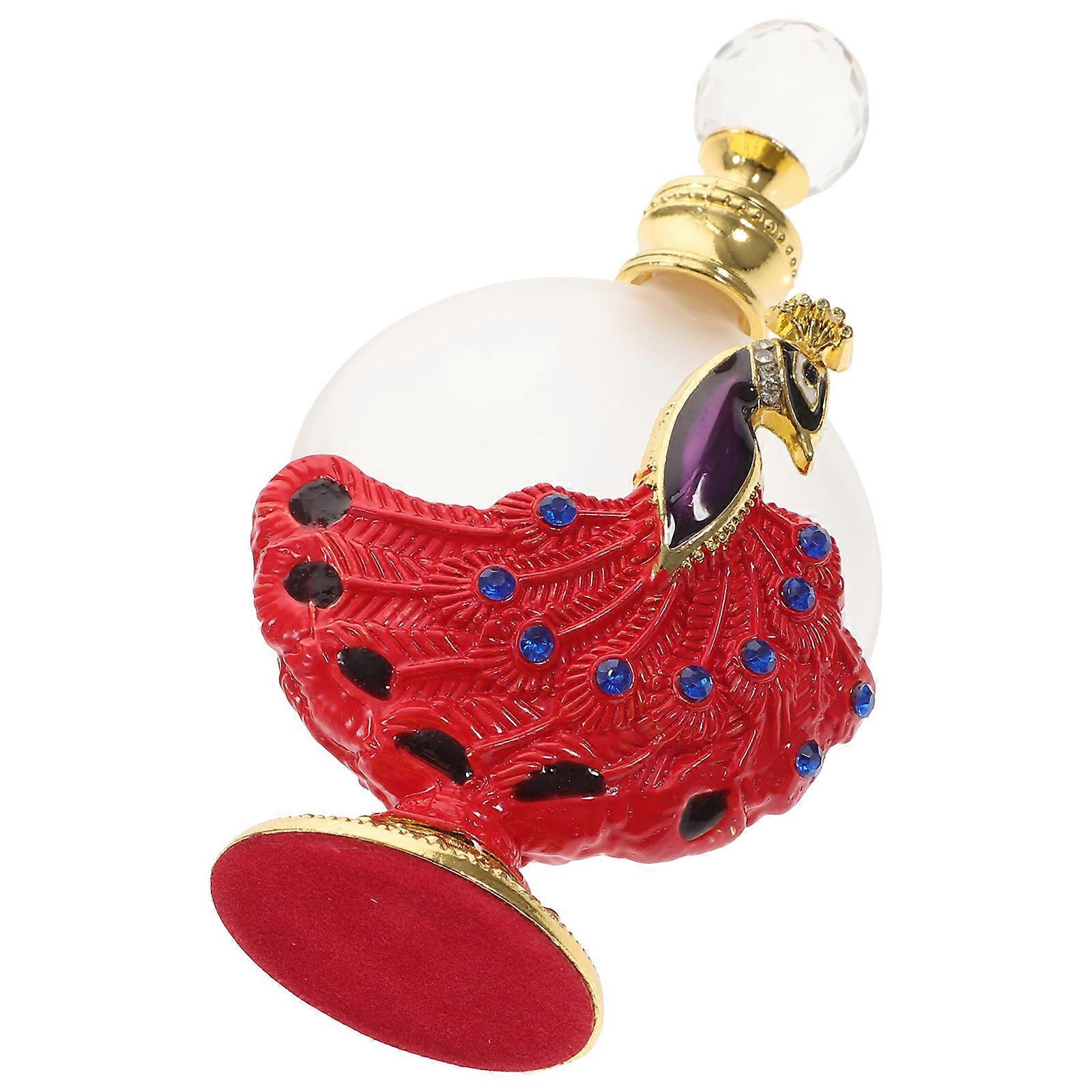 Vintage Perfume Bottle For Women With Elegant Shape Ideal For Travel And Everyday Use Multi Glass Storage 1Pcs