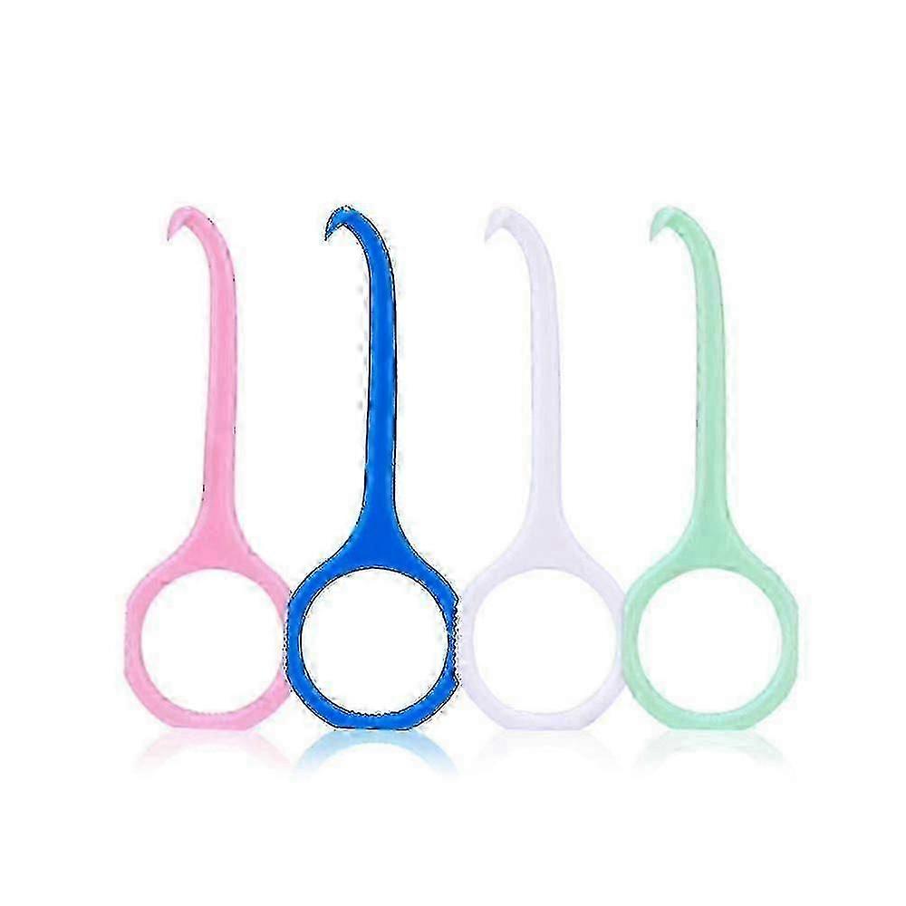 4 יחידות כלי הסרת יישור שיניים שקוף Orthokey עבור גשרים נשלפים של Invisalign (ורוד, כחול, ירוק, לבן)