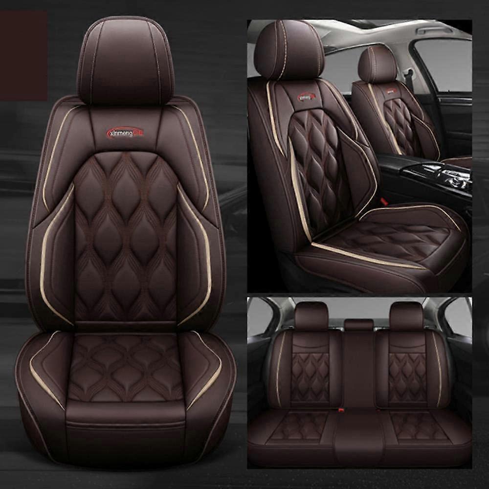 Car Seat Covers Fits Nissan Qashqai J12 2021-2023 Coffee Brown Seat Cushion Protector