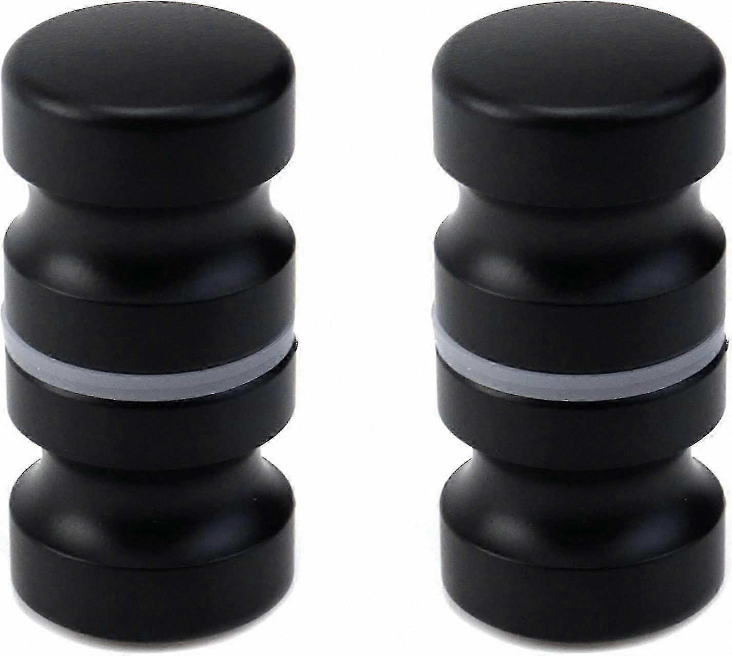 Black Pull Handles for Bathroom Glass Doors, 2-Pack Shower Door Knobs