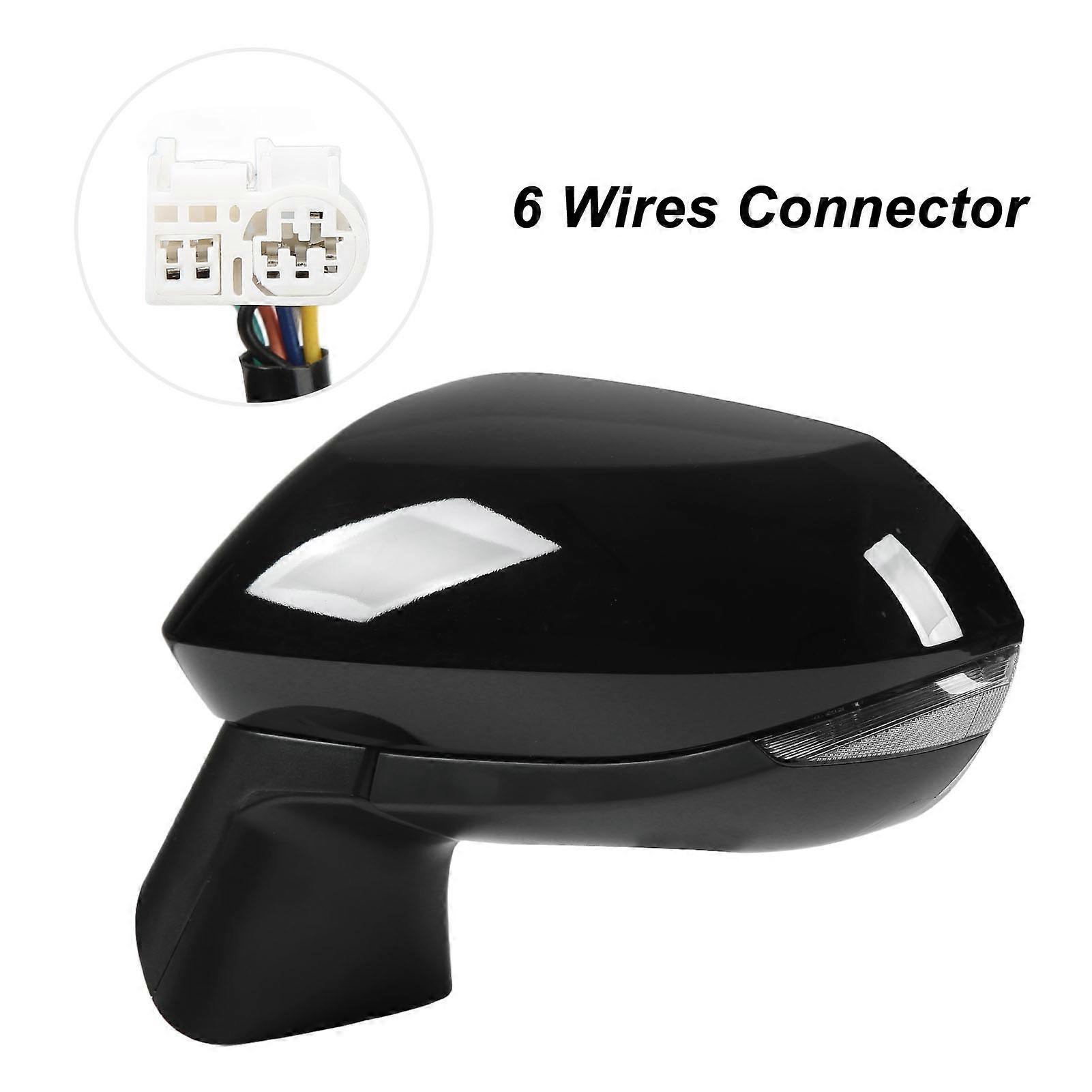 Gloss Black Power Heated Side Mirror With Turn Signal Replacement for Corolla E210 2020‑2022 Left 