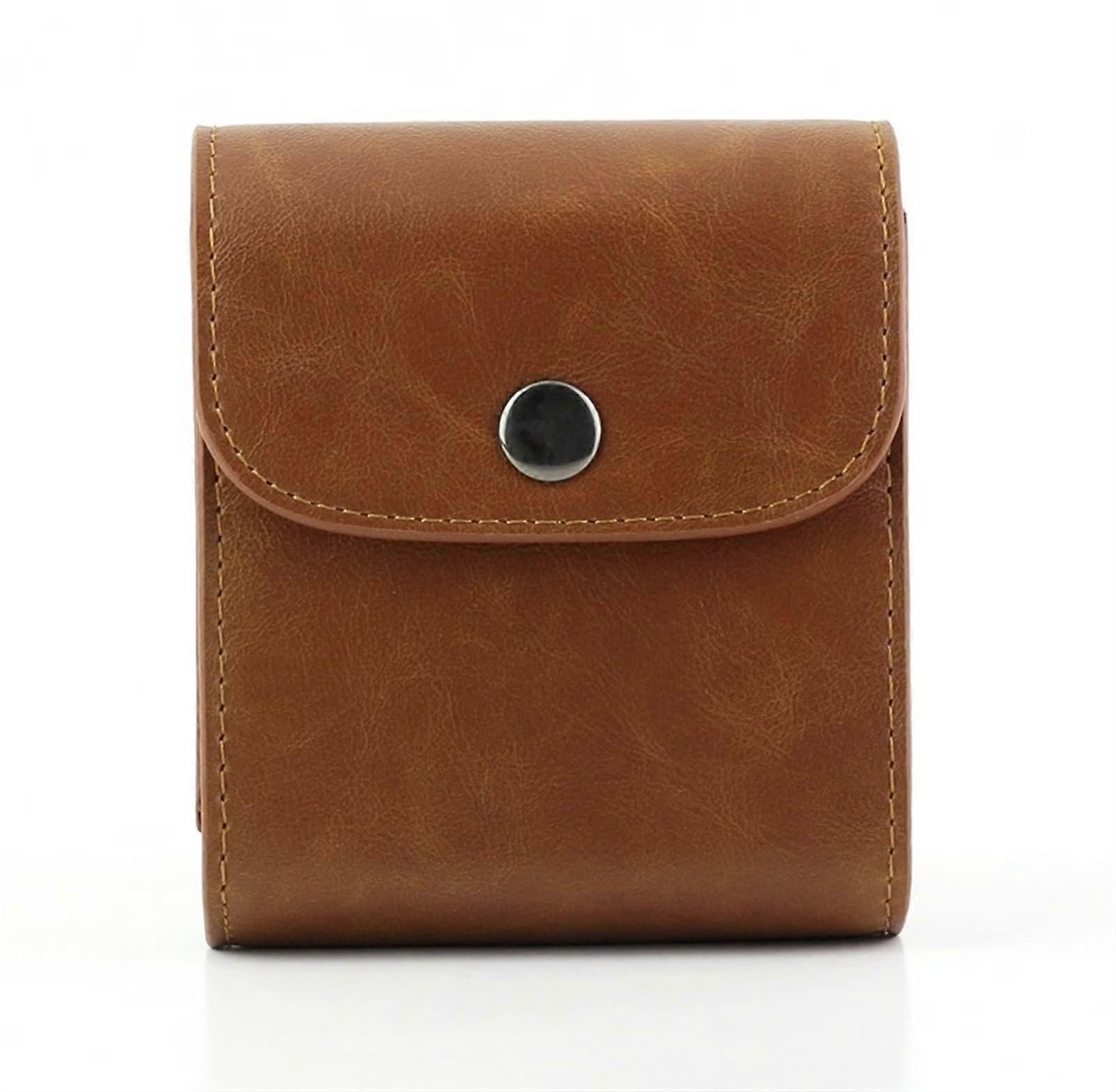 3-Color Photo Pouch Square Photo Paper Storage Bag for Polaroid Cameras Compatible with SQ20 SQ10 SQ6 SP-3 in Brown