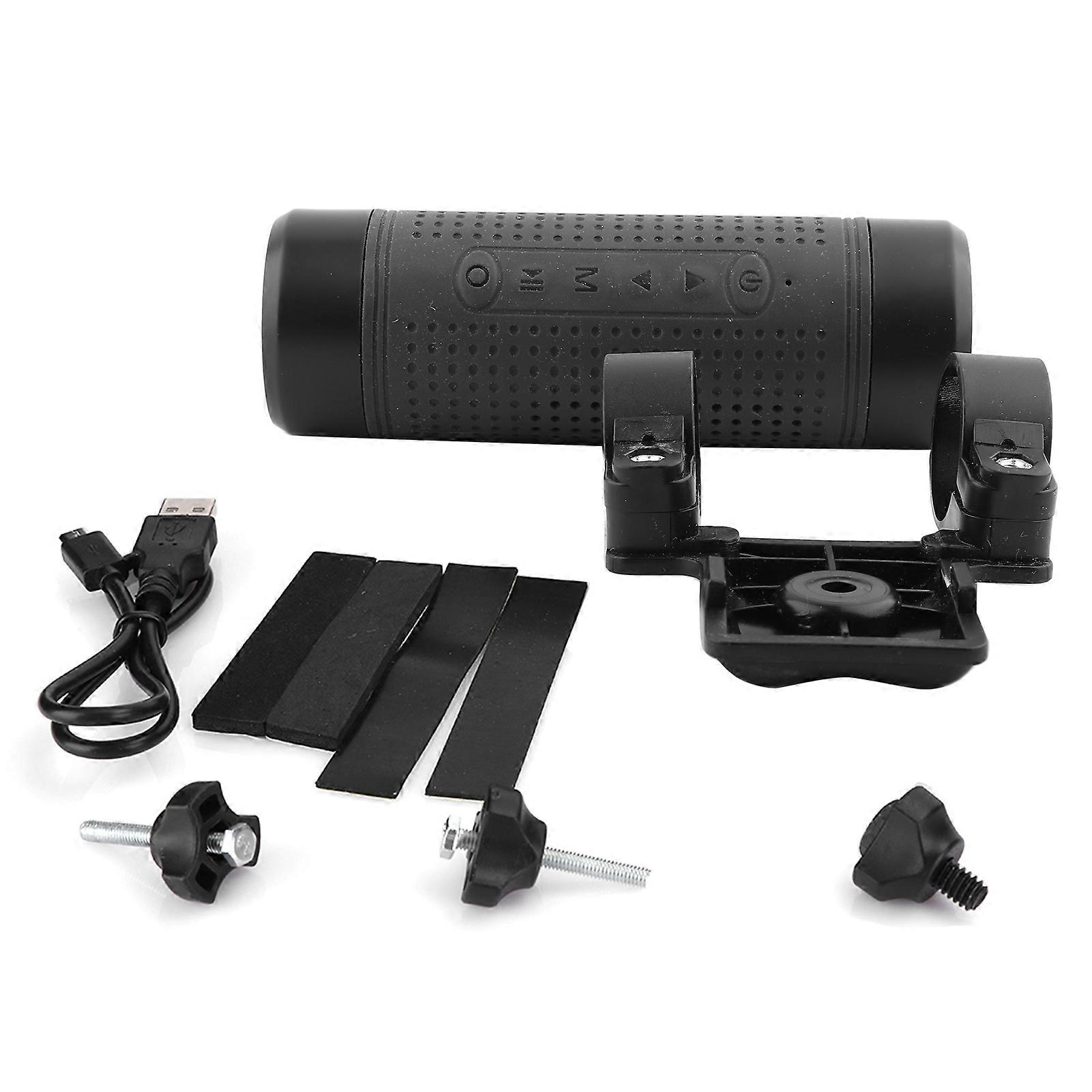 Outdoor Bluetooth Speaker: Waterproof, FM Radio, Flashlight, and Memory Card Compatible