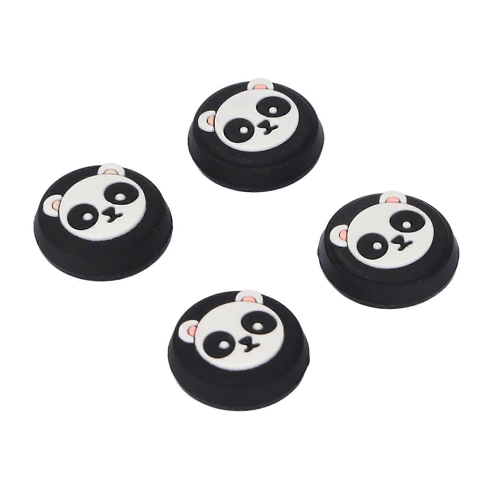 4pcs Thumb Grip Multipurpose Replacement Silicone Thumb Grip Caps for PS5 ControllerBlack 