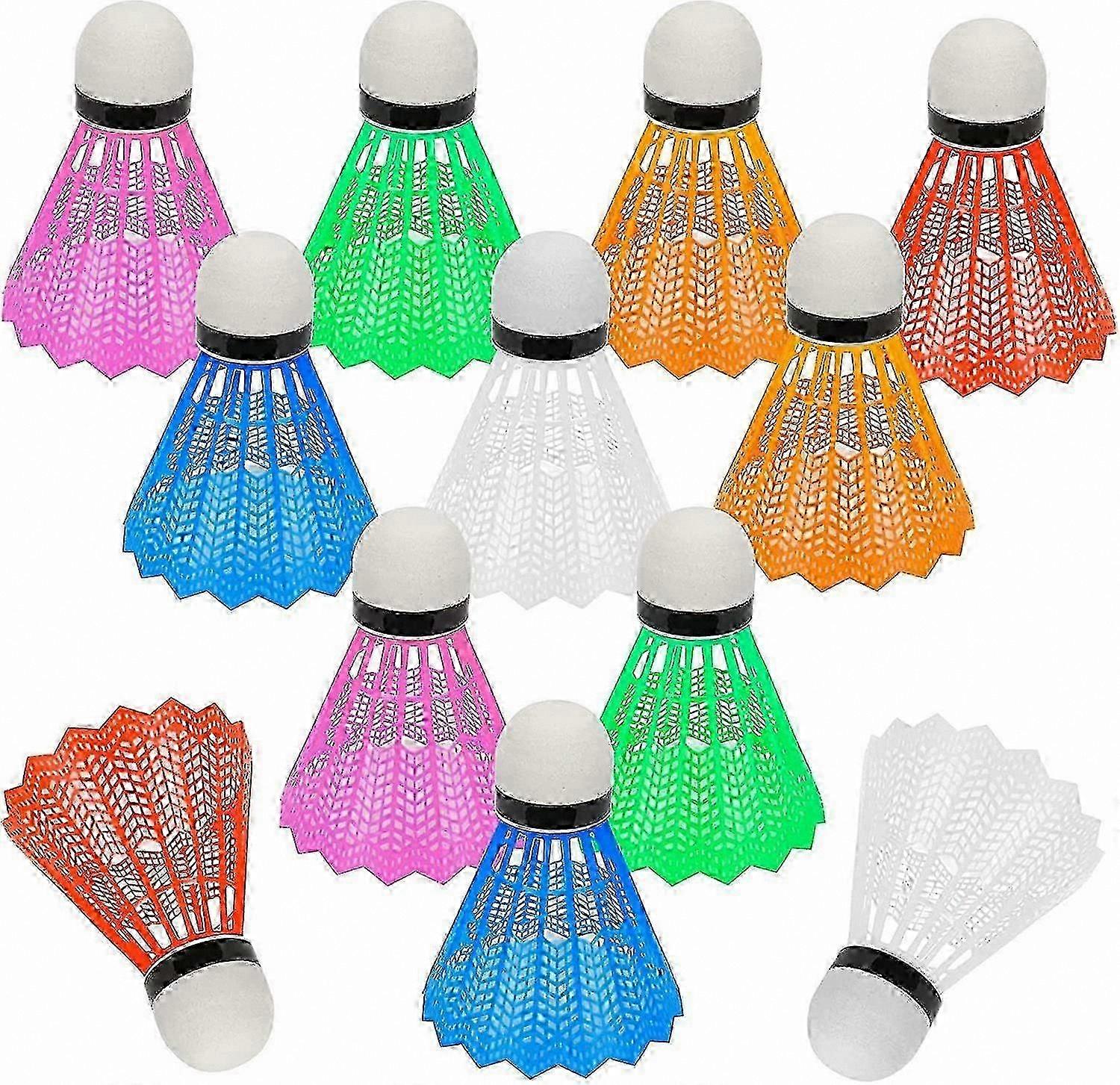 30 Pack Badminton Shuttlecocks for Indoor Outdoor Training Random Colors