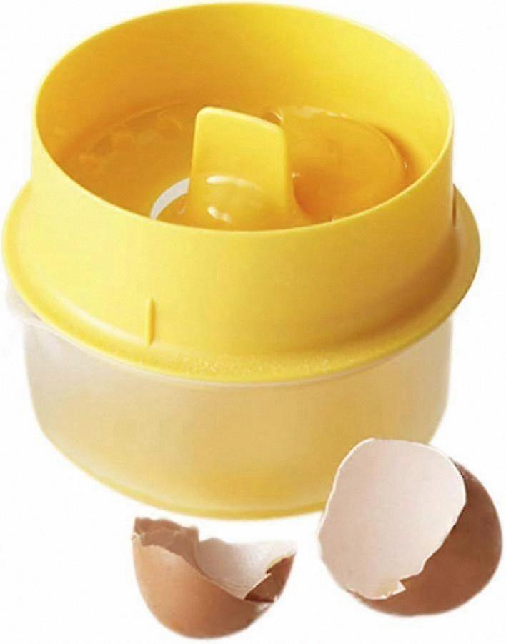 Egg Yolk Separator Tool for Kitchen Use with Collection Feature White