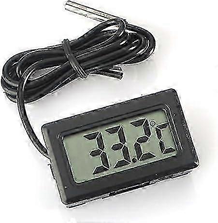 Digital LCD Thermometer with External Probe for Accurate Temperature Readings