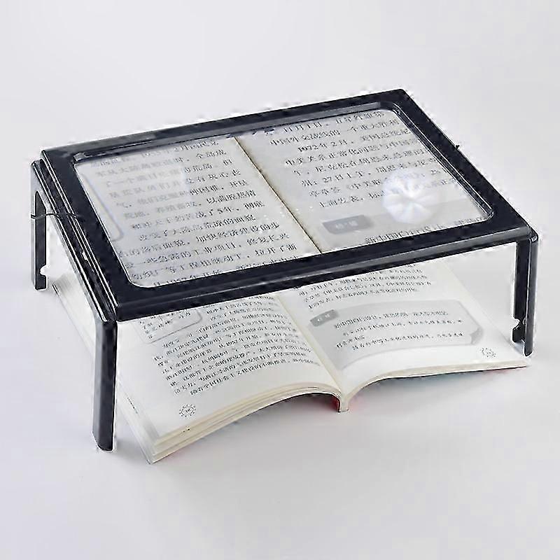 3X Magnification Full Page A4 Reading Lens with 4 LED Lights