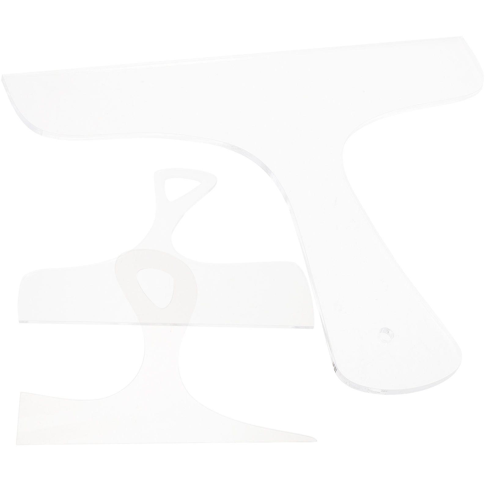 3pcs Reusable Handle Templates Chopping Handles Acrylic Handle Templates for Kitchen