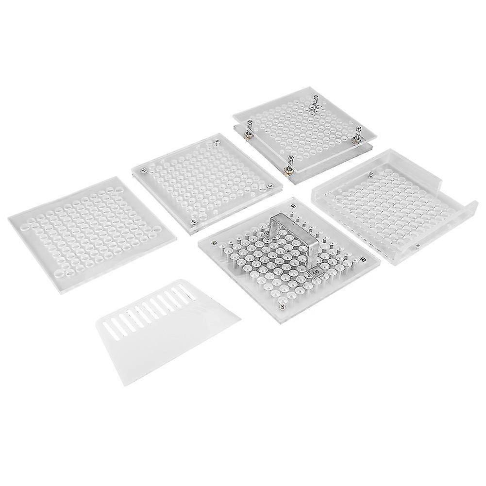 100 Holes Capacity Capsule Filler Manual Machine Powder Filling Flate Tool With