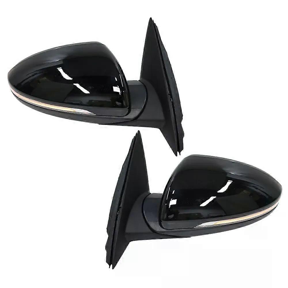 8 Pins Rearview Wing Mirror Assembly For Kia CEED MK3 CD 2019-2024 Black Power Folding With Turn Signal Light Car Accessories