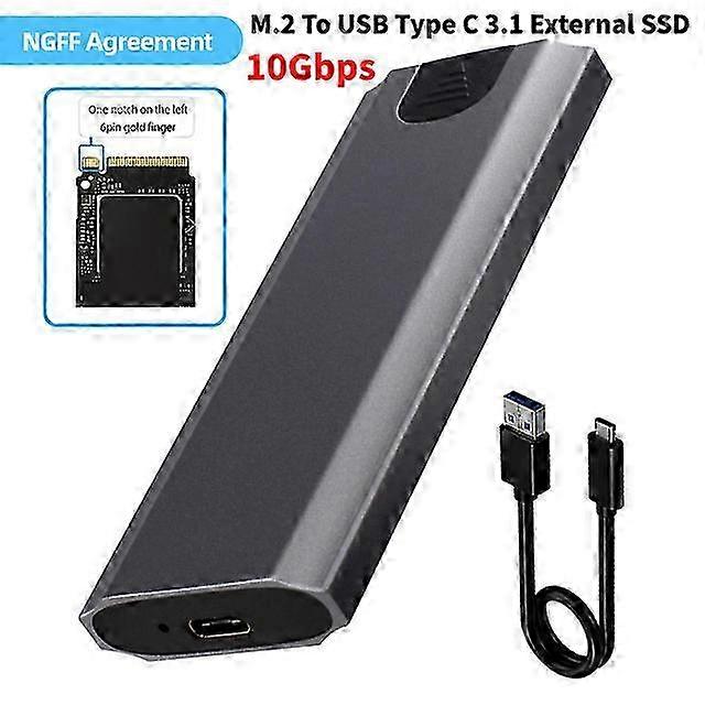 NVME SSD M2 Case NVME/SATA Dual Protocol M.2 to USB Type C 3.1 10gb...