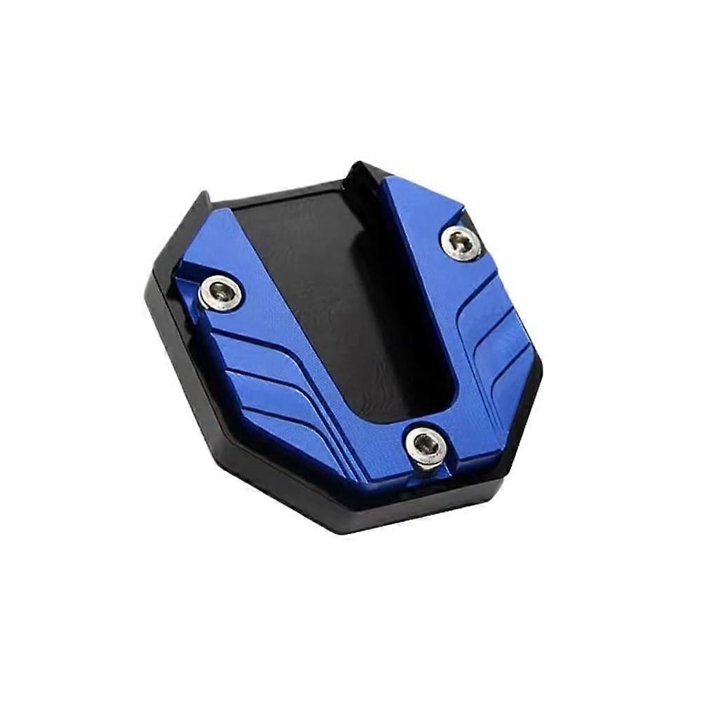 Extension Plate Kickstand Universal Kickstand Extender For Scooter Motorcycle Bike Anti-Skid Enlarged Base Blue
