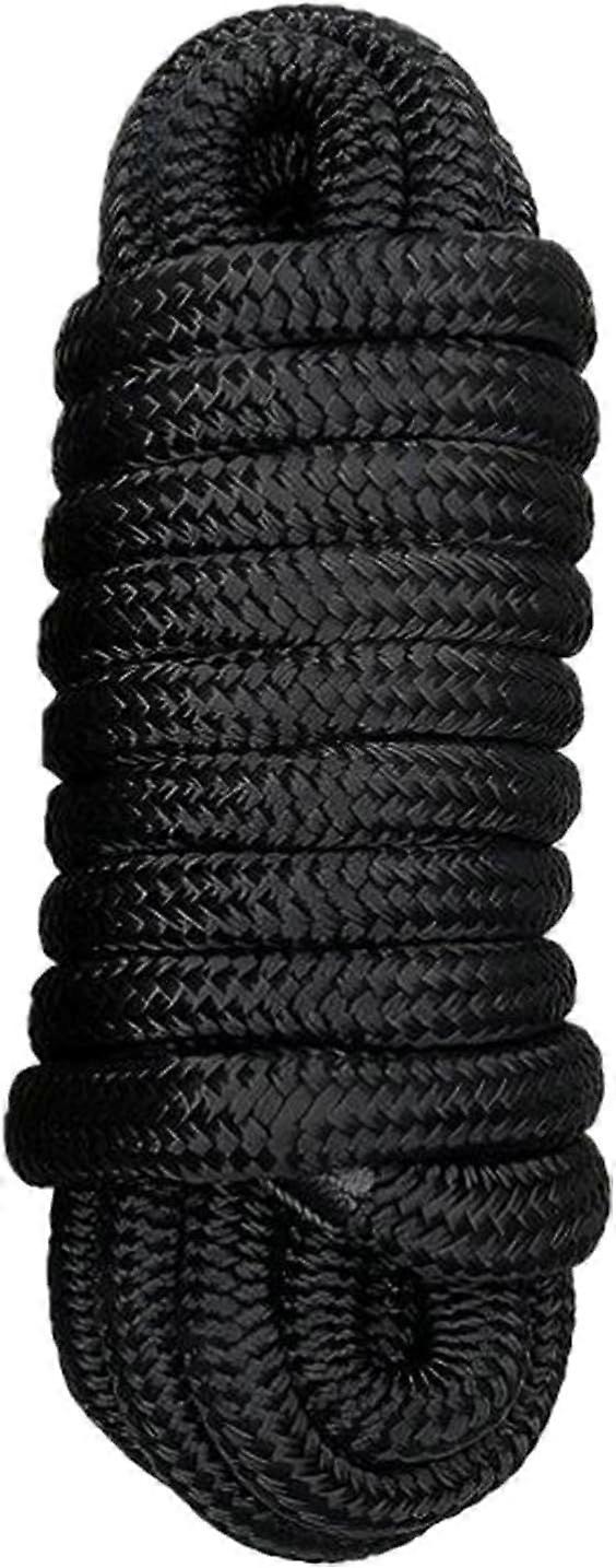 Boat Dock Line Double Braided Nylon Dock Line Reusable Portable Docking Lines